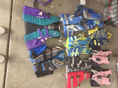 Assorted Adult & Youth Life Vests / PFDs - Various Sizes & Brands for Water Sports