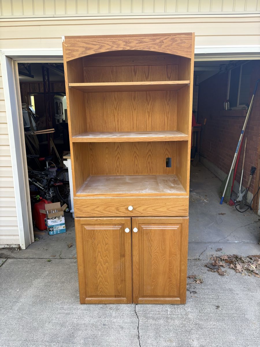 Tall Wood Bookcase