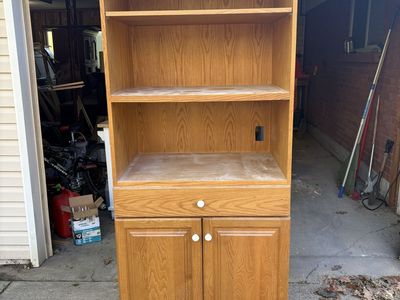 Tall Wood Bookcase