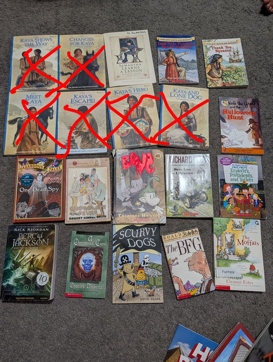 Books and bulletin board stuff for classrooms or homeschool