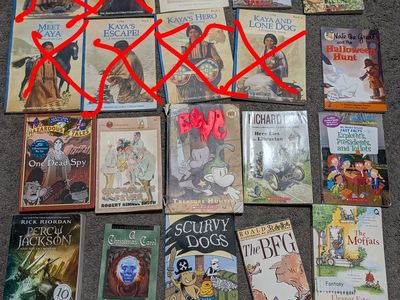 Books and bulletin board stuff for classrooms or homeschool