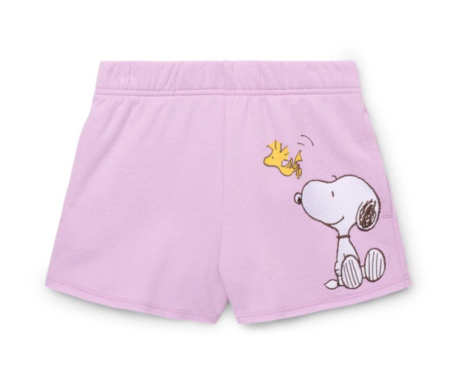 Snoopy Woodstock girls shorts 7-8