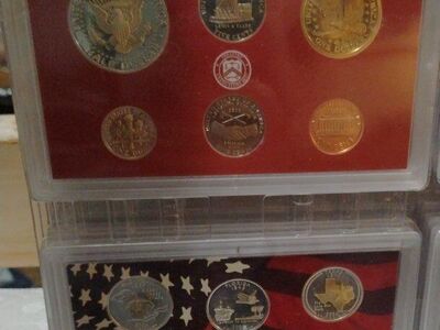 silver proof sets 92 93 06 15 17 EU clad sets 00-0