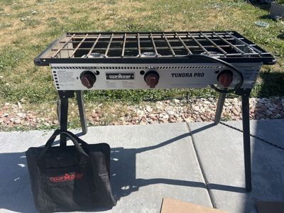 Camp Chef Tundra Pro 3-Burner Outdoor Grill & Stove with Carry Bag