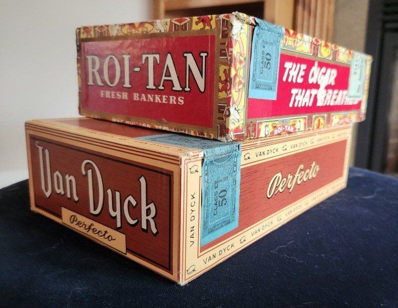 2 Vintage Cigar Boxes