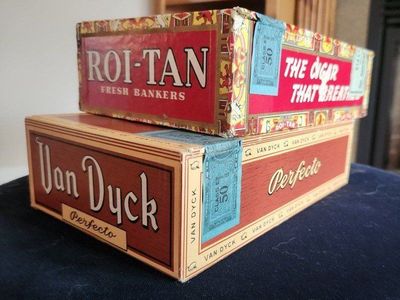 2 Vintage Cigar Boxes