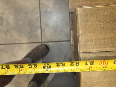 7'10"x3'4" kitchen table with custom cut tempered glass top