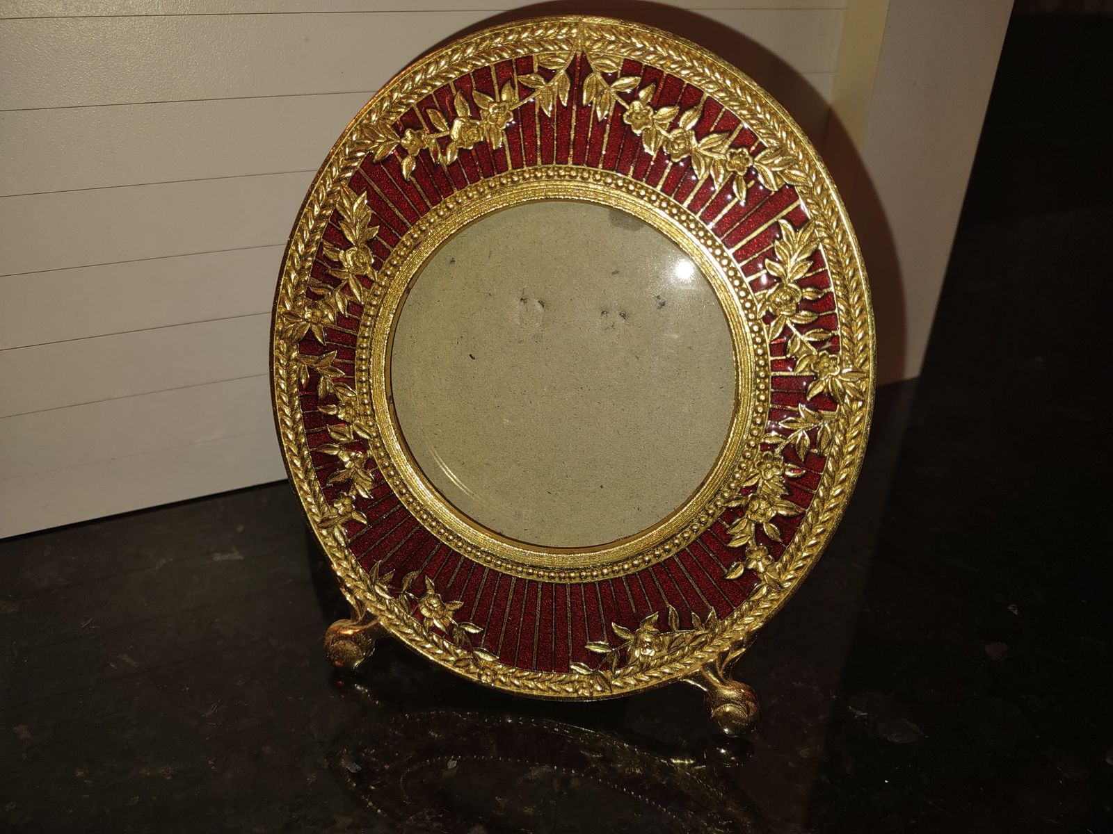 ASIAN RED LACQUER PICTURE FRAME