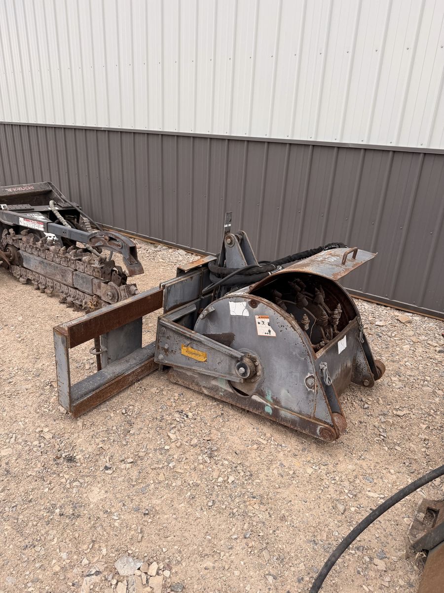 Skid steer milling attachment