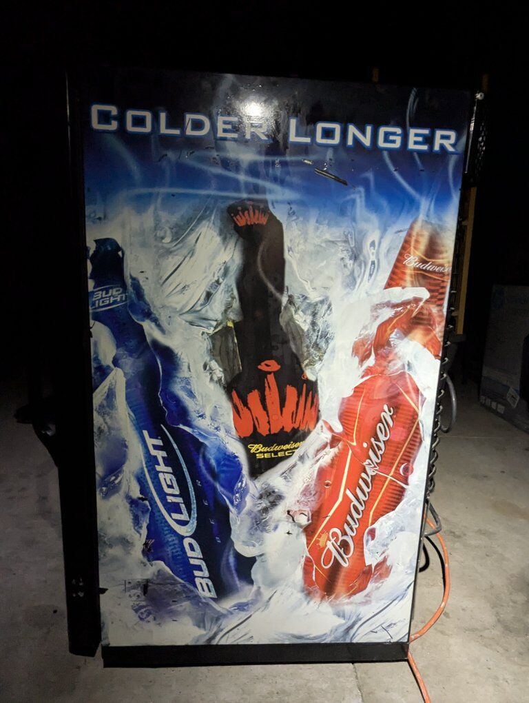 Vintage Cushman Budweiser Fridge