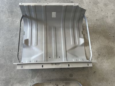 OEM Jeep CJ Fuel Tank Skid Plate and Mounting Straps