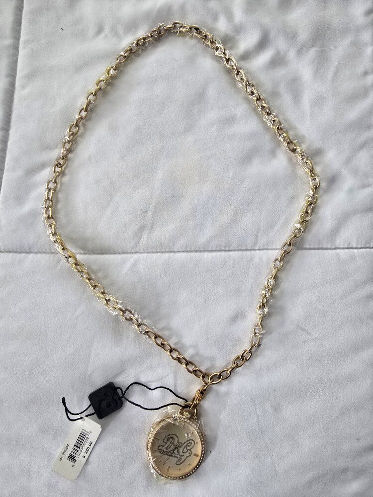 New D&G Necklace with Watch Pendant