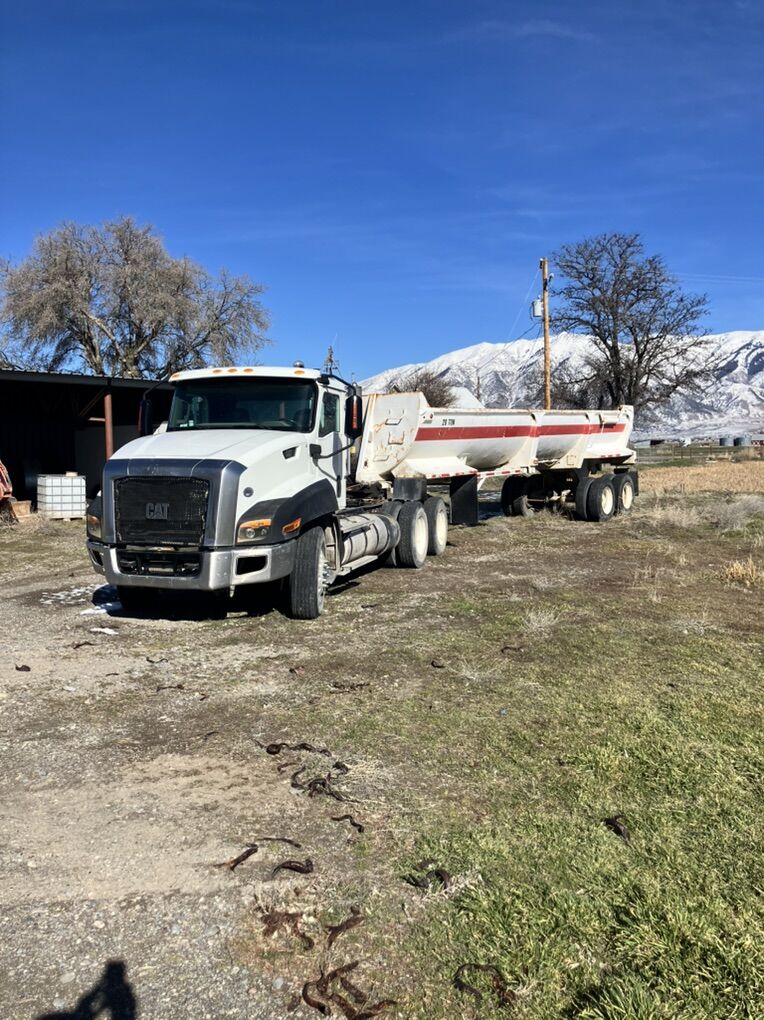Cat Semi Truck And Dump Trailer