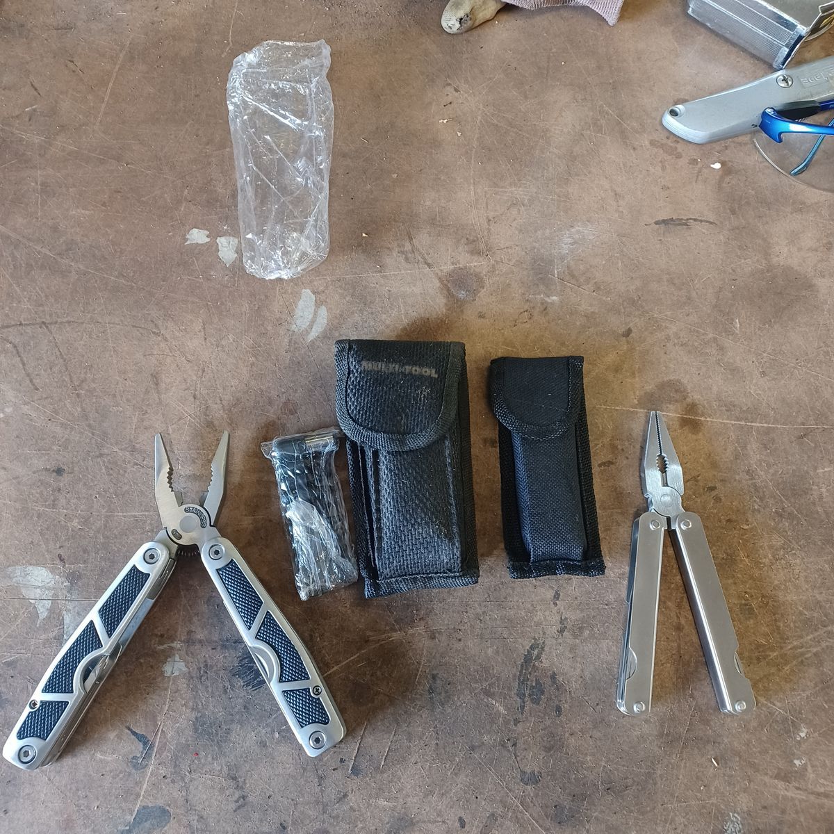 Two multi-tool knives