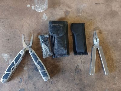Two multi-tool knives