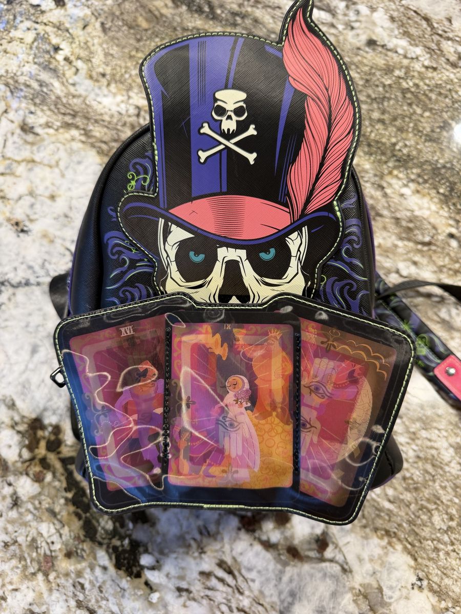 Loungefly Disney Princess and the Frog Dr. Facilier Tarot Cards Mini Backpack