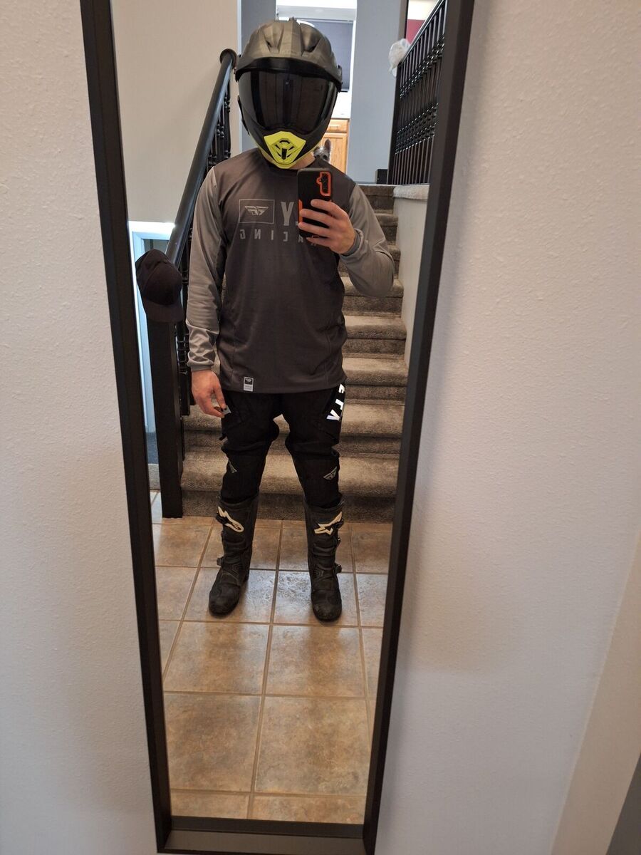 Fly Racing Patrol Pants (size 30) and F-16 Jersey (size M)