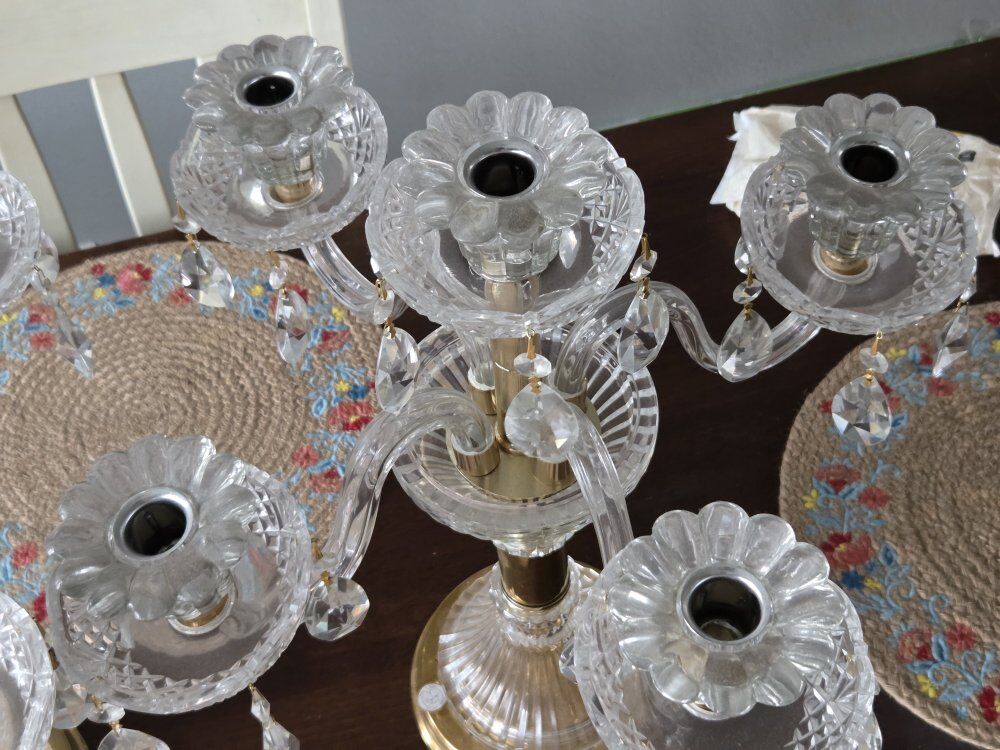 Beautiful 5 Arm Candelabras