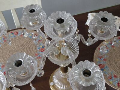 Beautiful 5 Arm Candelabras