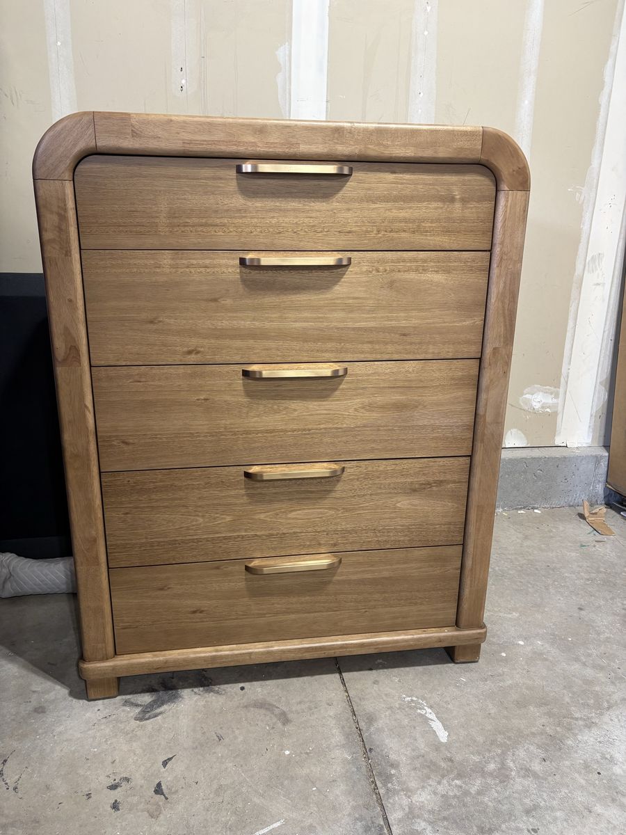 Kione Five Drawer Acacia Dresser
