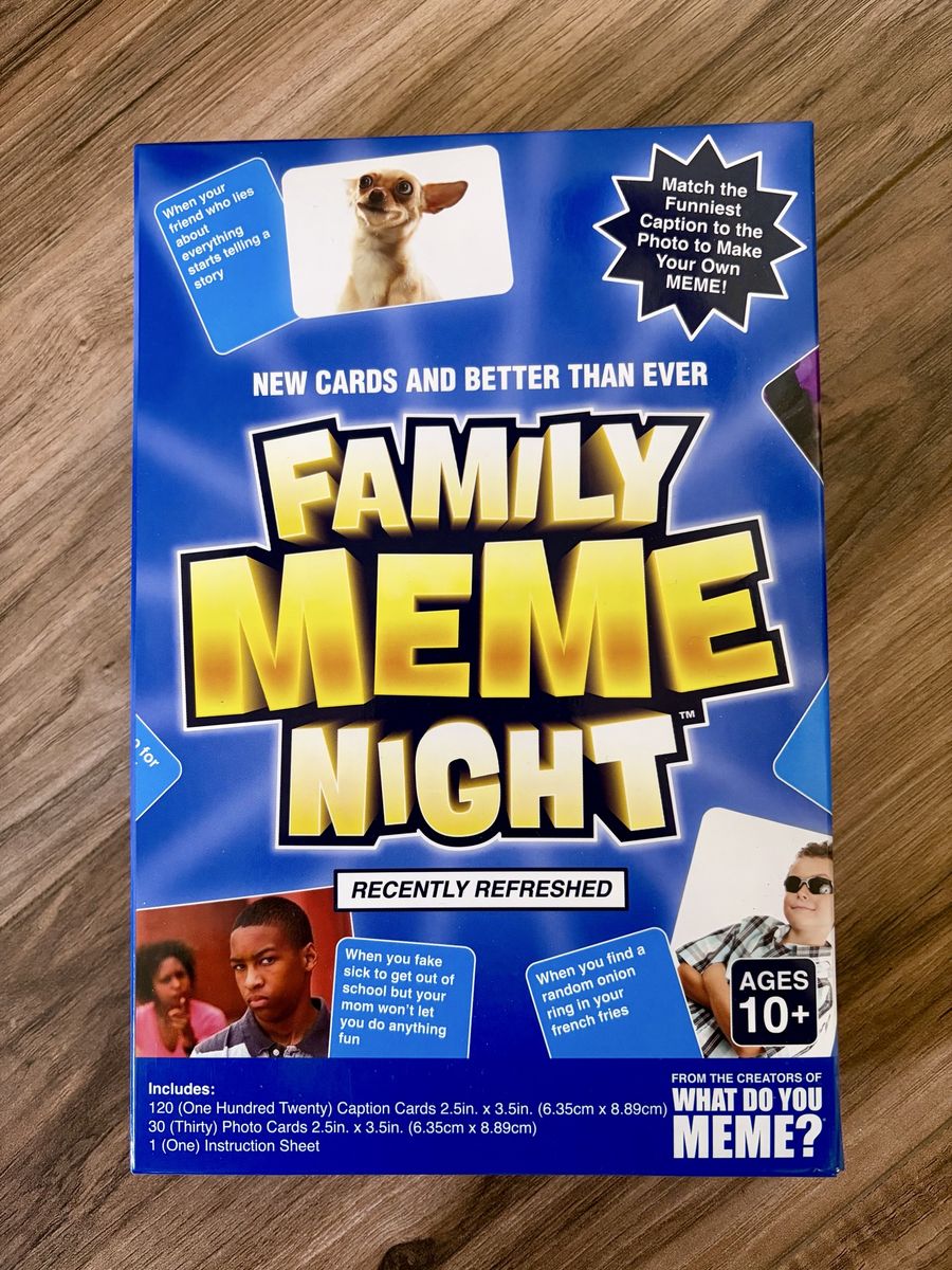 Family Meme Night Card Game