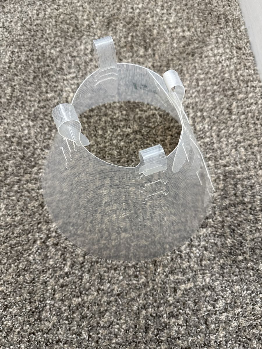 Clear Plastic Pet Recovery Cone E-Collar