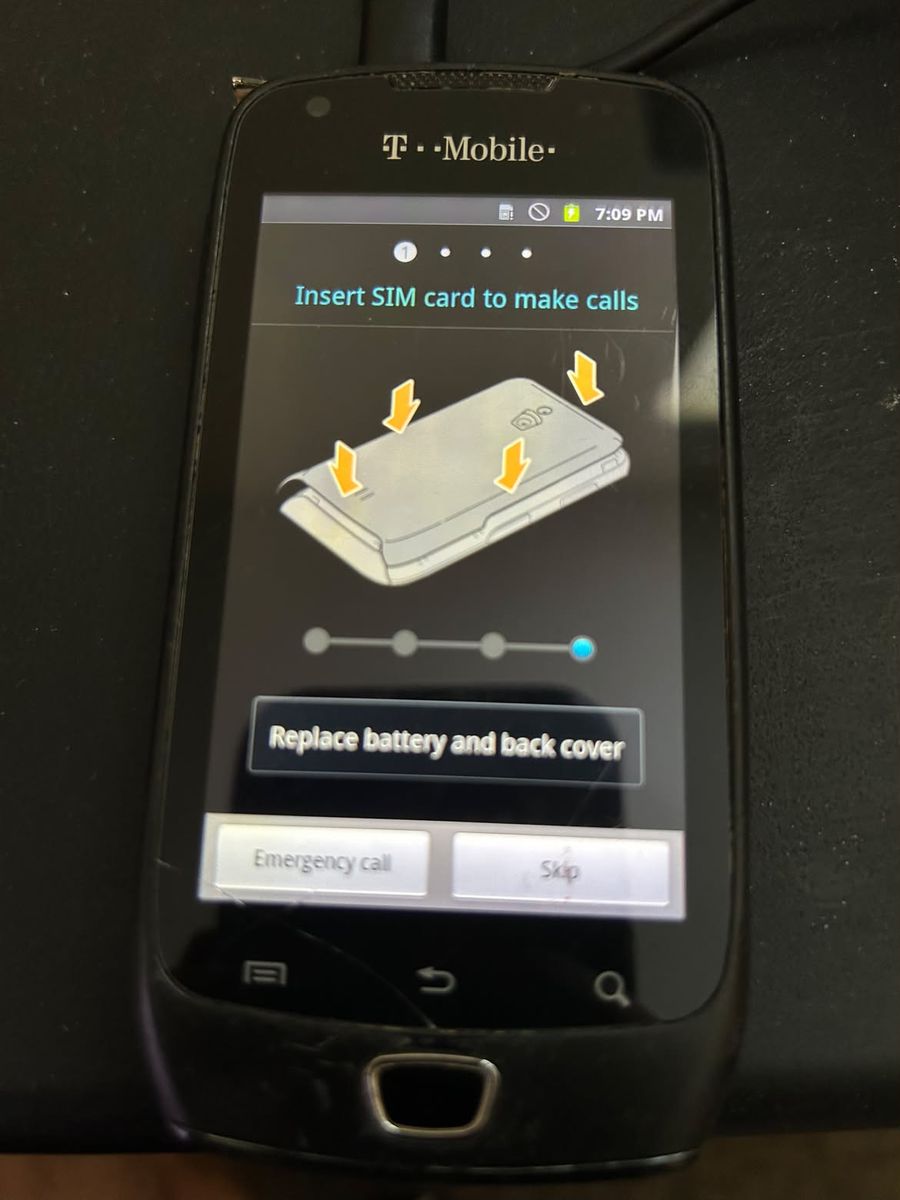 Samsung T-Mobile T679 Exhibit II 4G Android Smartphone - Black