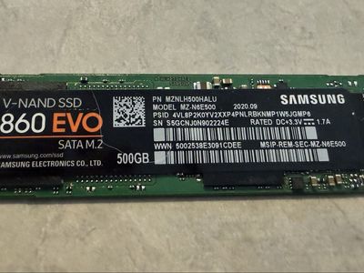 Samsung 860 EVO 500GB SATA M.2 Solid State Drive SSD
