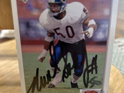 Mike Singletary Autograph Chicago Bears Auto NFL