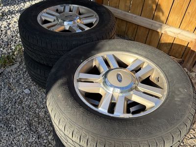 OEM 18" Ford F-150 Wheels & Salun Tires (Set of 4) - ~10-15k Miles Left