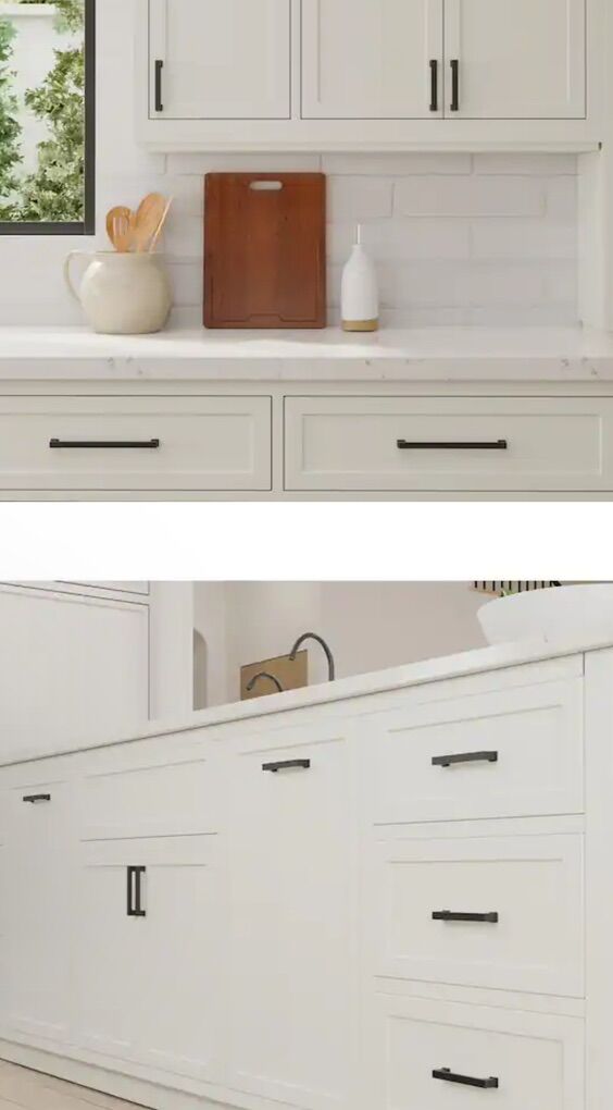 10-Pack Chelsey 4” Matte Black Cabinet Pulls