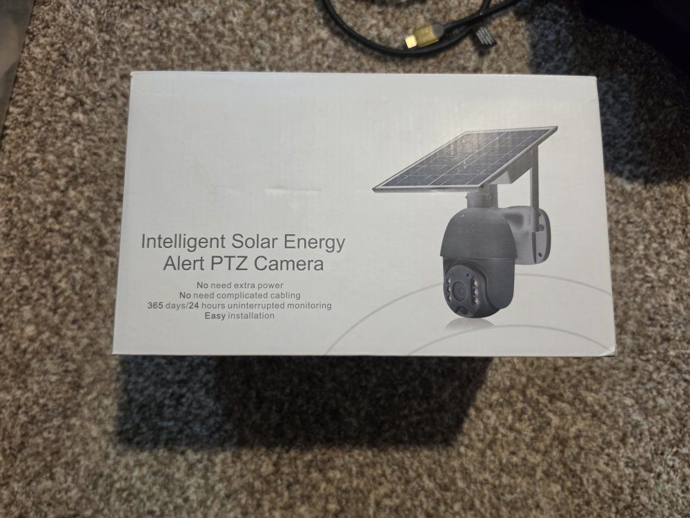 brand new solar security camera