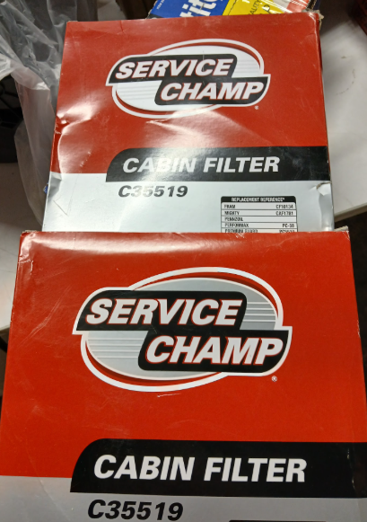 2 pack Service Champ C35519 Cabin Air Filter - Section A