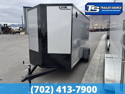 6x12 Look ST DLX Enclosed Cargo Trailer - 6'6" Interior - 3.5K GVWR - .080 PolyCor, Alloy Wheels, Black Out Package