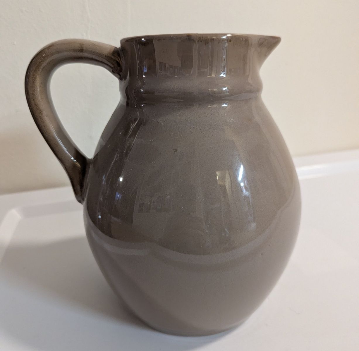 vintage brown pitcher