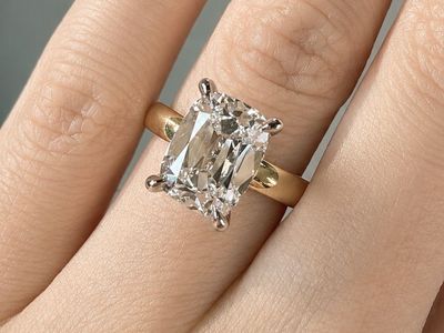 Antique Cushion Cut Lab Grown Diamond Ring