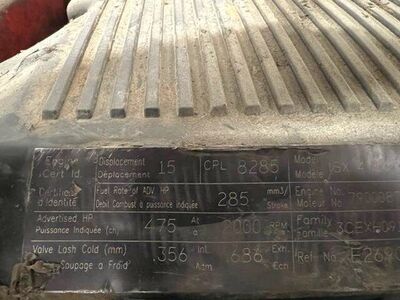 Cummins ISX Engine - 475 HP, ARR/CPL 8285