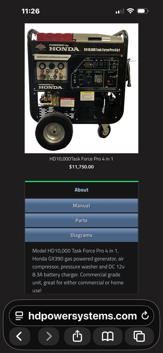 HD 10,000 Task Force Pro 4 in 1