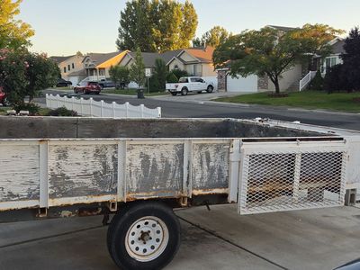 Utility Trailer - Single Axle, Wood Bed - Great for Hauling, Farm, or Projects