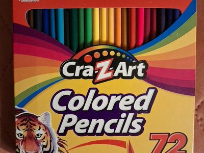 Cra-Z-Art 72 Colored Pencils Set - Bright Vivid Colors, Pre-Sharpened