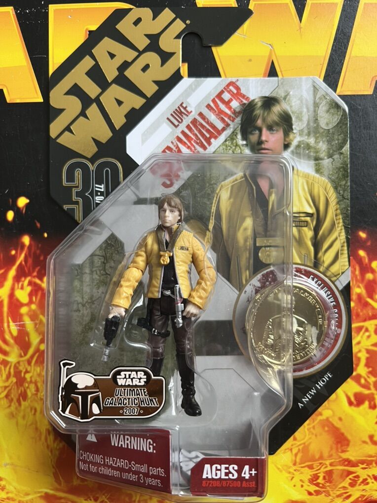 Star Wars 30th Anniversary Luke Skywalker And Coin