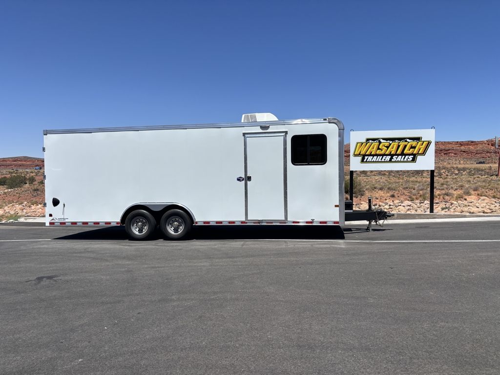 2026 American Hauler 8.5X24 12K Eagle Series Job-Site Office Enclosed Car Hauler Trailer