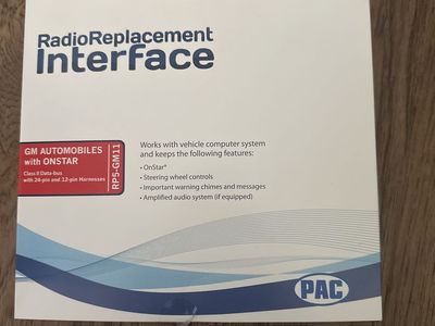 PAC RP5-GM11 Radio Replacement Interface for GM Vehicles w/ OnStar, Steering Wheel Controls