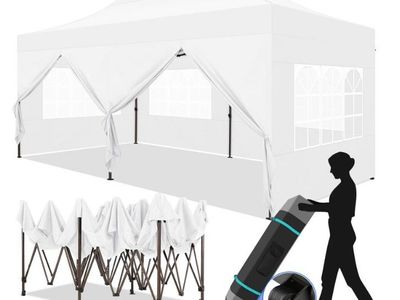 NEW 10X20 FT HEAVY DUTY POP-UP TENT CANOPY by COBIZI PORTABLE PARTY TENT GAZEBO