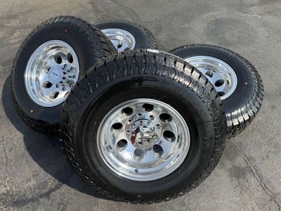 New Pro Comp Mod Alloy Wheels with Crossmax LT285/75r16 AT Tires 8x6.5 Chevy Silverado 2500 3500 Ford OBS Ford F250 F350