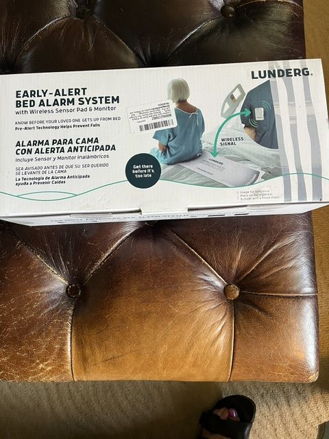 Lunderg Early-Alert Bed Alarm System with Wireless Sensor Pad & Monitor - Prevent Falls