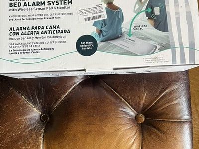 Lunderg Early-Alert Bed Alarm System with Wireless Sensor Pad & Monitor - Prevent Falls