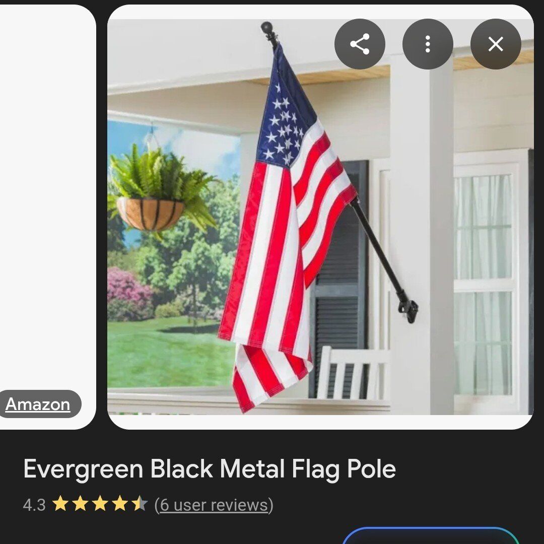 Metal House Flag Pole *New*