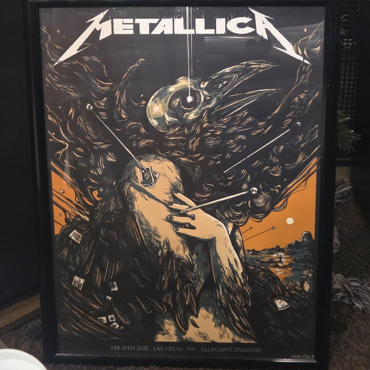 METALLICA RARE LAS VEGAS 2022 CONCERT POSTER