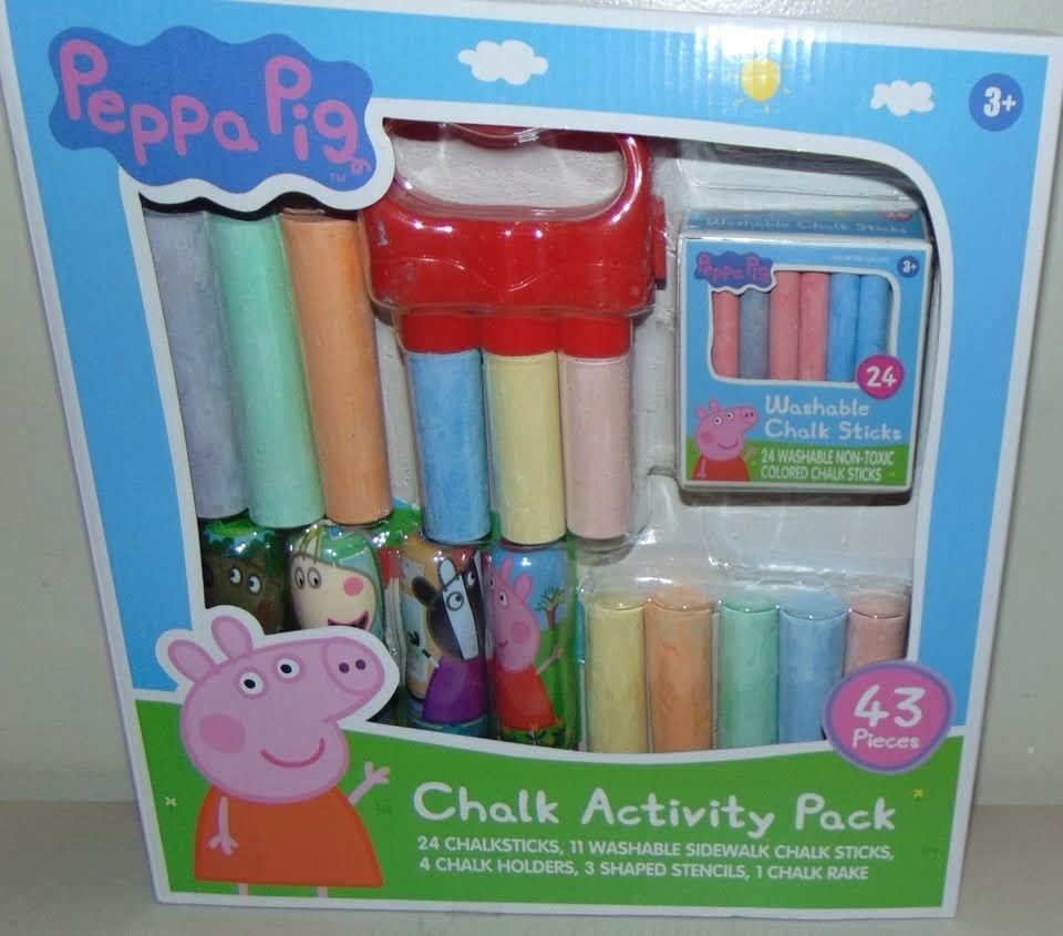 Peppa Pig Chalk Activity Pack Easter FUN